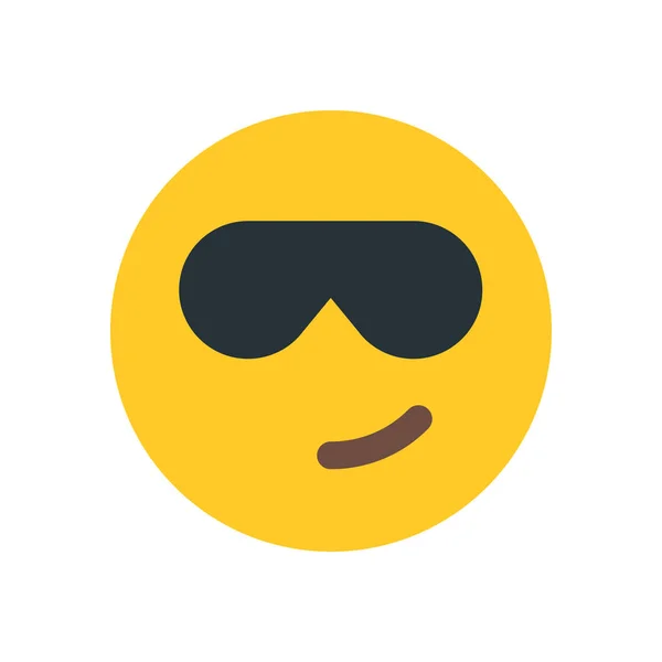 Emoji fresco con gafas de sol — Archivo Imágenes Vectoriales