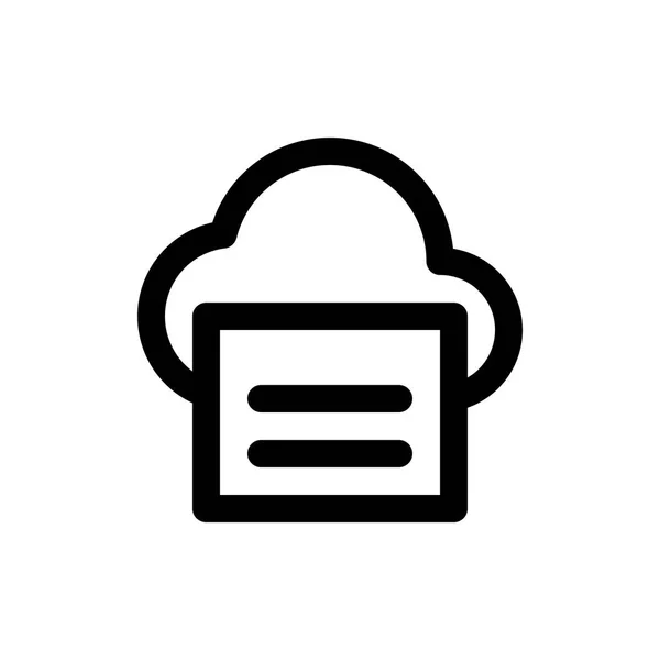 Cloudopslagpictogram — Stockvector