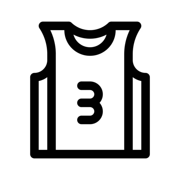 Icono de jersey de baloncesto — Archivo Imágenes Vectoriales