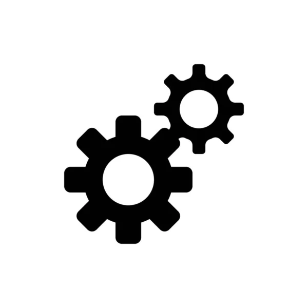 Engranajes icono web — Vector de stock
