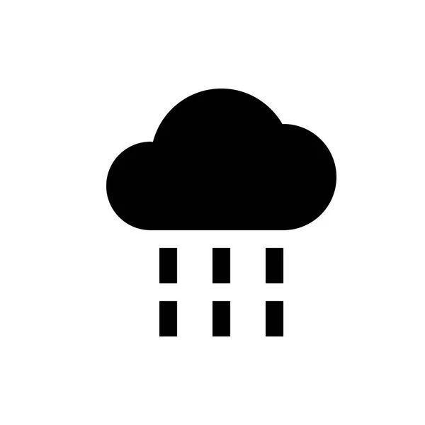 Icona meteo pioggia — Vettoriale Stock