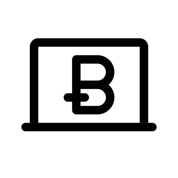 Bitcoin web-ikonen — Stock vektor