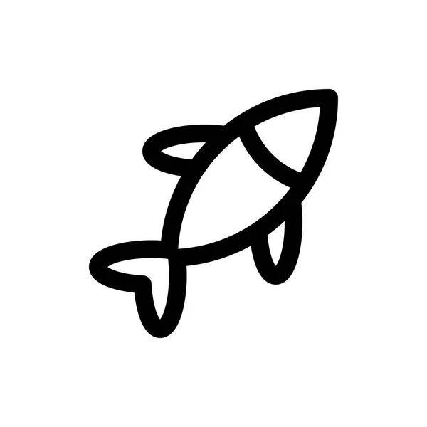 Icono web de pescado — Vector de stock