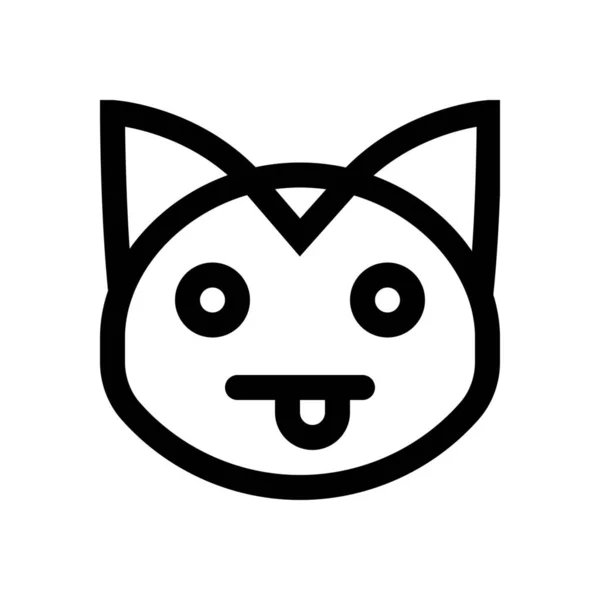 猫 web 絵文字 — ストックベクタ