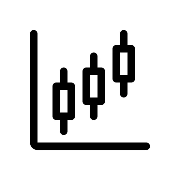 Morrhår diagram ikon — Stock vektor