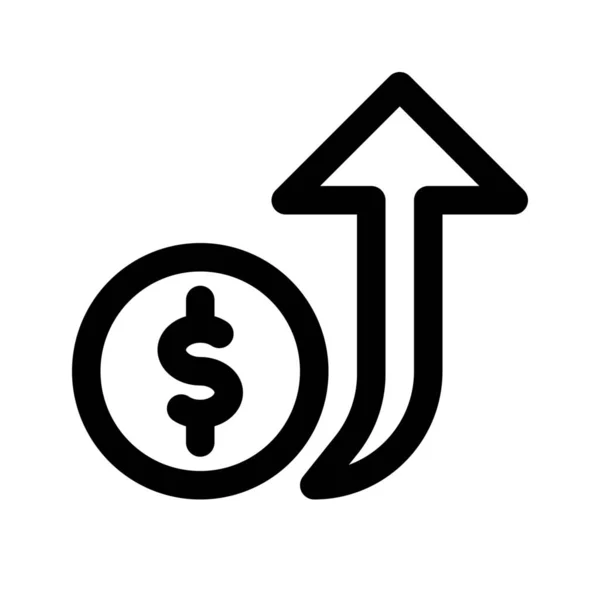 Pénz értéke ikon — Stock Vector