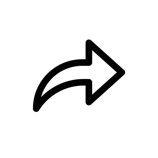 Flèche droite icône — Image vectorielle