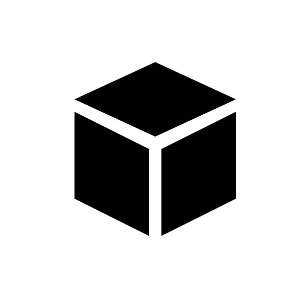 Cubo icono web — Vector de stock