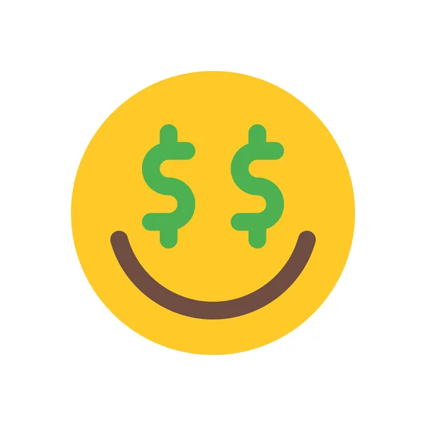 Icône emoji avidité — Image vectorielle