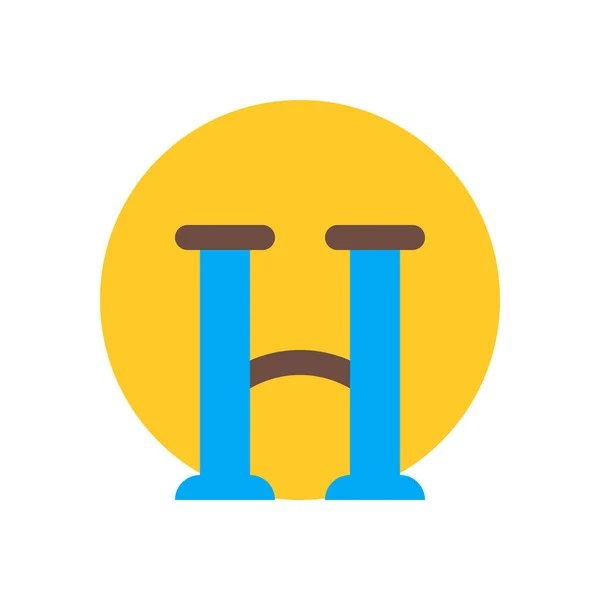 Plačící emoji ikony — Stockový vektor