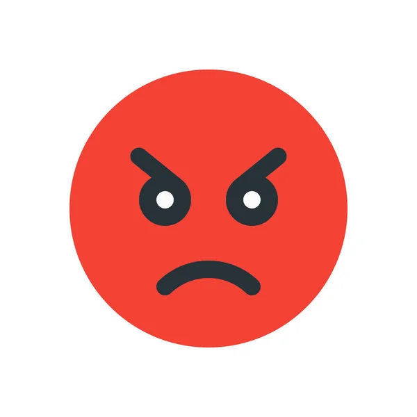Angry emoji icon — Stock Vector