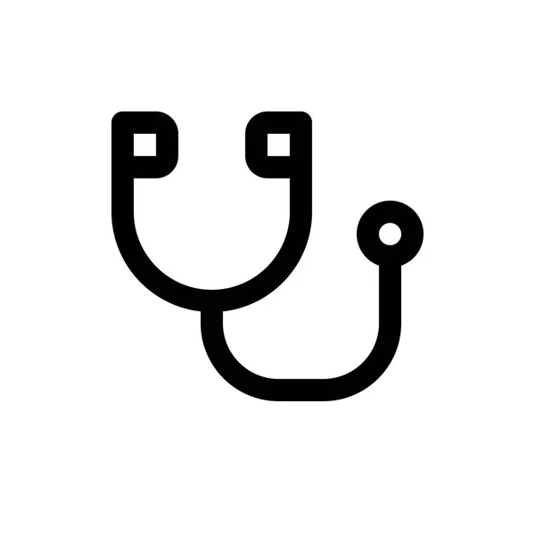 Stetoskop ikon sederhana - Stok Vektor
