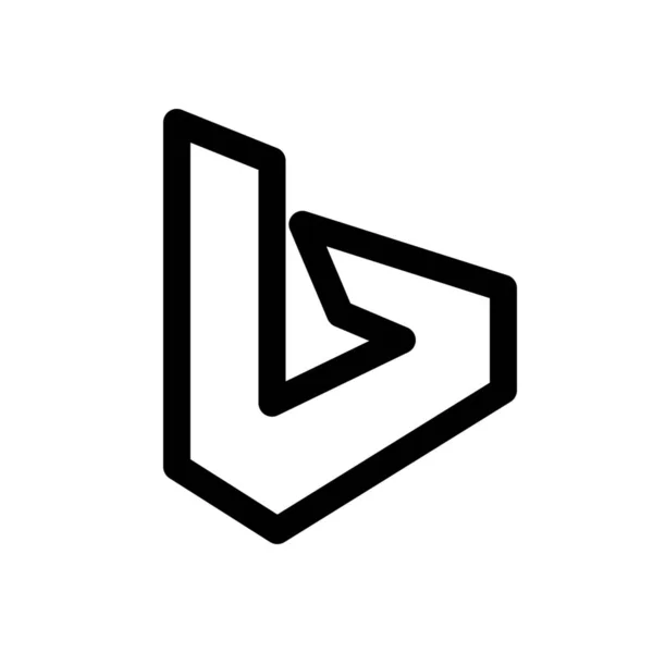 Bing web logosu — Stok Vektör
