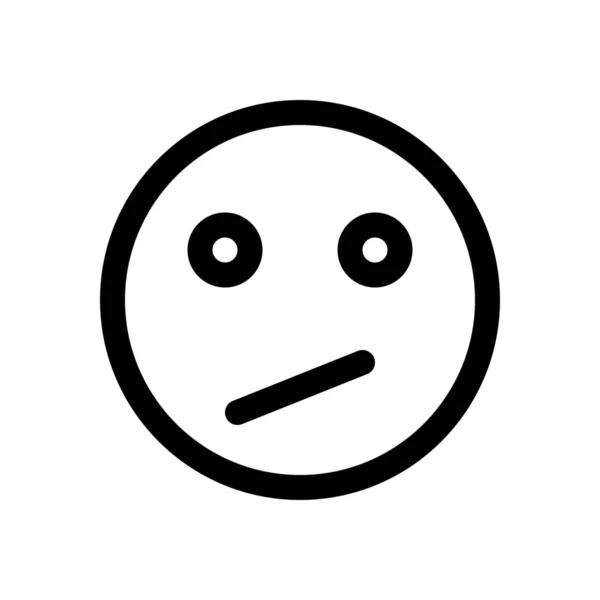 혼란된 emoji 아이콘 — 스톡 벡터