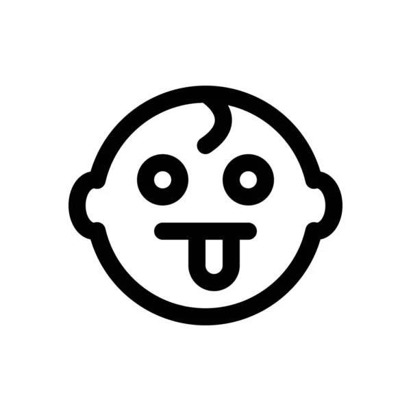 Emoticon web bambino — Vettoriale Stock