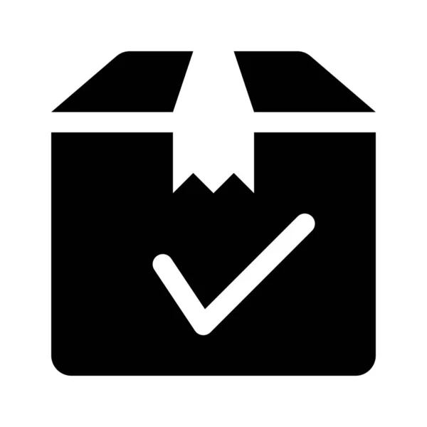 Icono de caja de entrega — Vector de stock