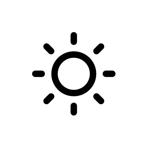 Sun simple icon — Stock Vector