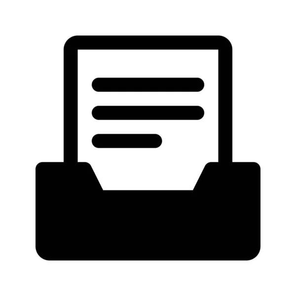 Boîte aux lettres icône web — Image vectorielle