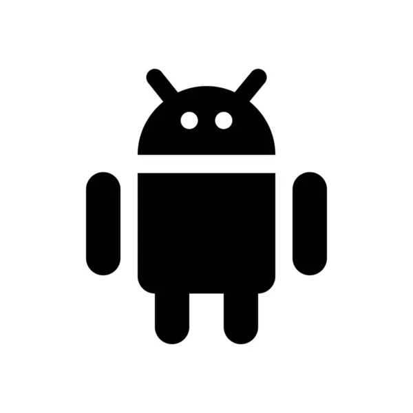 Android logo simge — Stok Vektör