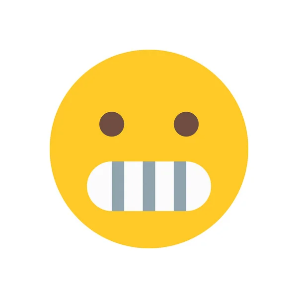 Grimacing emoji icon — Stock Vector