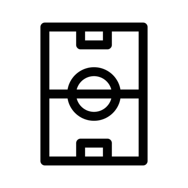 Voetbal veld pictogram — Stockvector