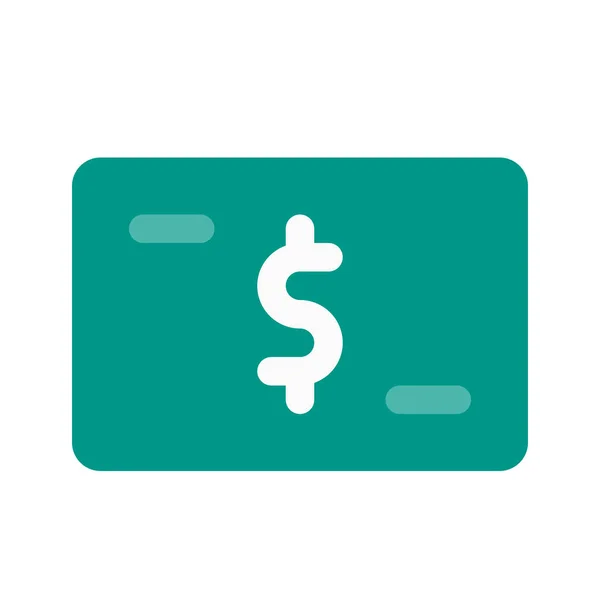 Dollar bill pictogram — Stockvector