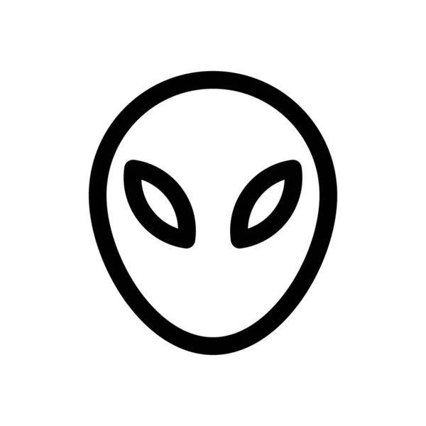 Icône emoji alien — Image vectorielle