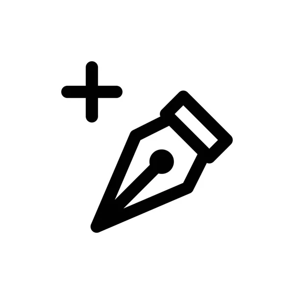 Icono web pluma — Vector de stock