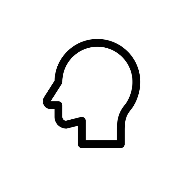Głowa ikona użytkownika — Wektor stockowy