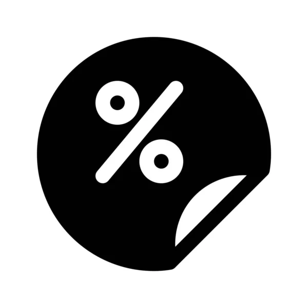 Icono web de descuento — Vector de stock