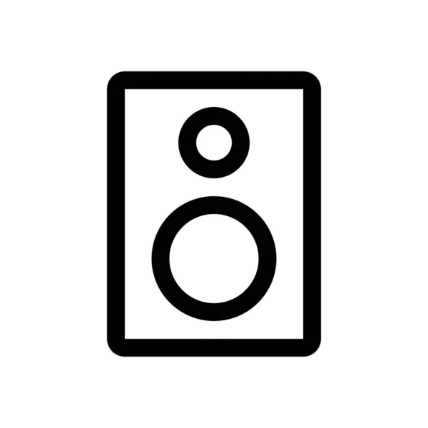 Haut-parleur icône simple — Image vectorielle
