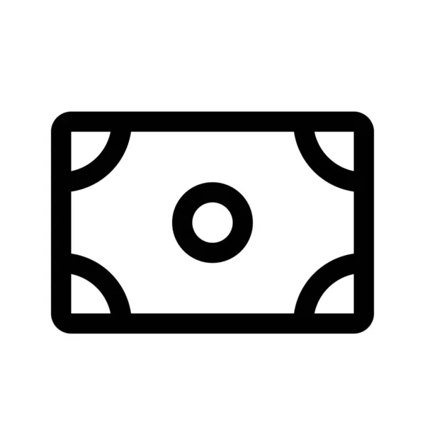 Papírové peníze ikona — Stockový vektor