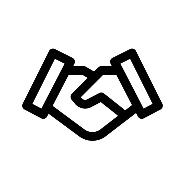 Ícone web handshake —  Vetores de Stock