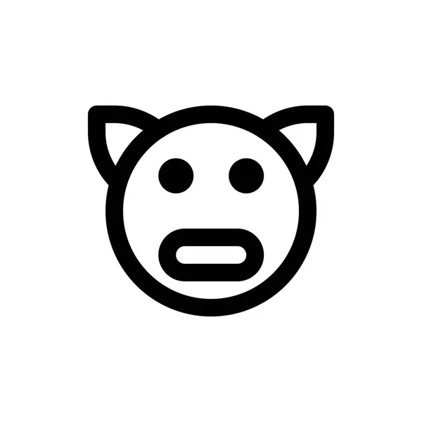 Свиня морда значок — стоковий вектор