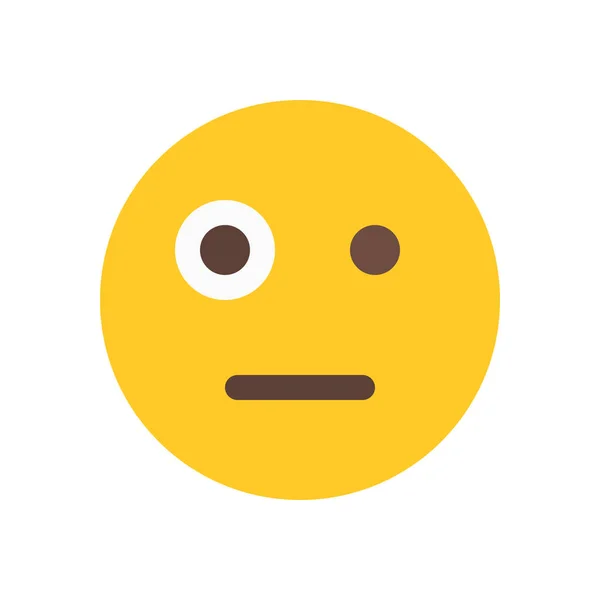 Skeptisches Emoji-Symbol — Stockvektor