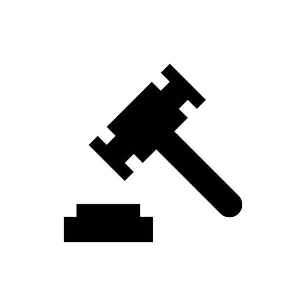 Judge hammer icon — Stock Vector