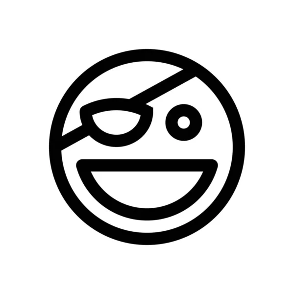 Pirat emoji-ikonen — Stock vektor