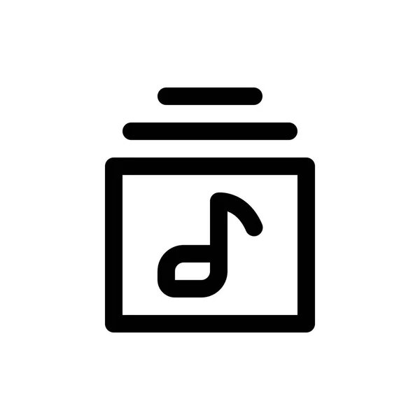 Ikona zvukového souboru — Stockový vektor
