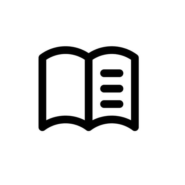 Web boekpictogram — Stockvector