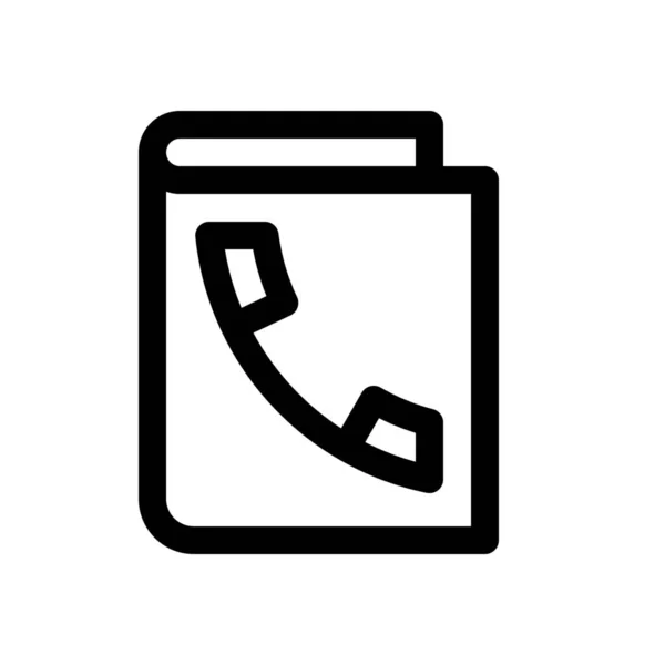 Icono web de la guía telefónica — Archivo Imágenes Vectoriales