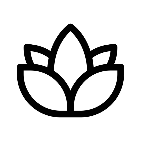 Lotus bloem logo — Stockvector