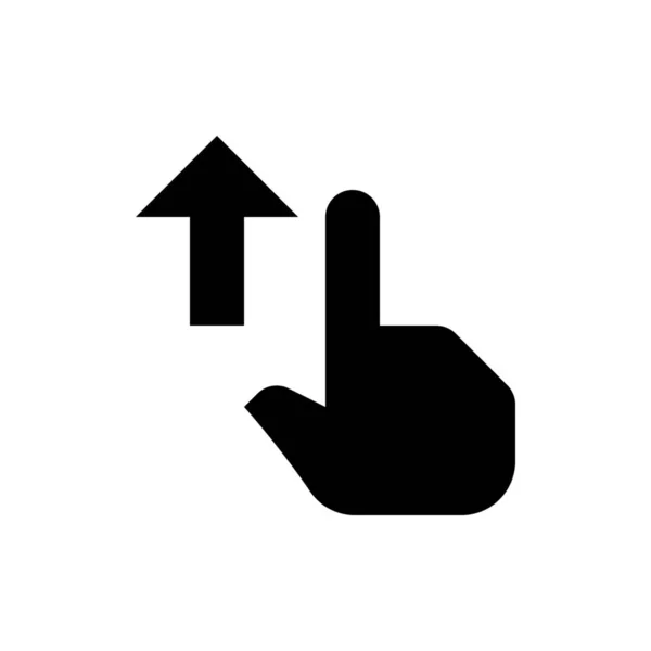 Deslizar hacia arriba icono simple — Archivo Imágenes Vectoriales