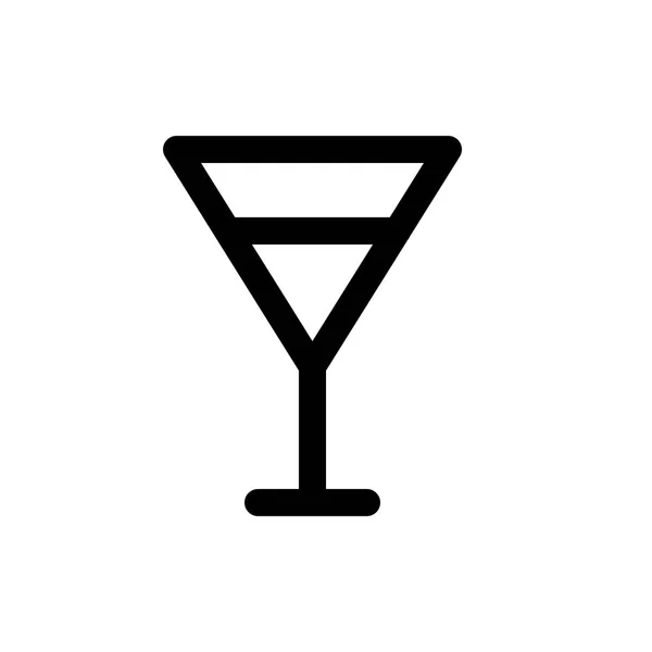 Ícone de vidro martini —  Vetores de Stock