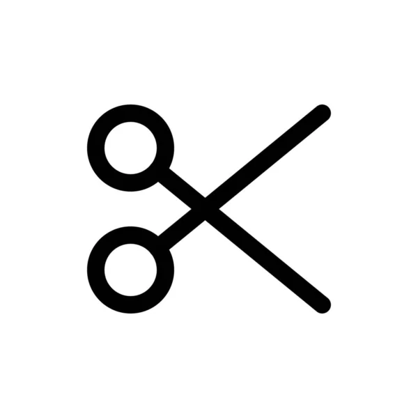 Ciseaux icône web — Image vectorielle