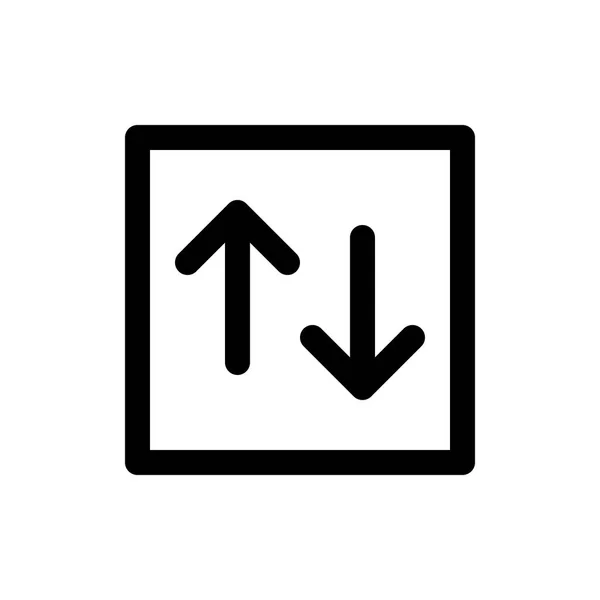 Omhoog omlaag pijlen pictogram — Stockvector