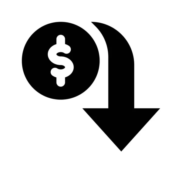 Ícone de valor monetário — Vetor de Stock
