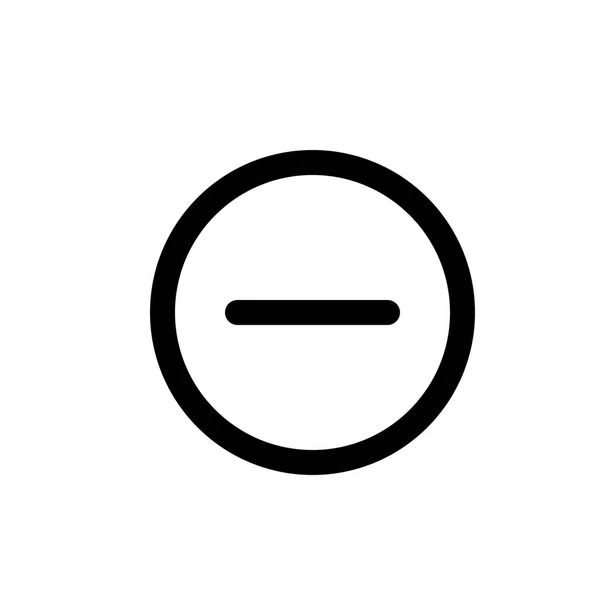 Мінус коло значок — стоковий вектор