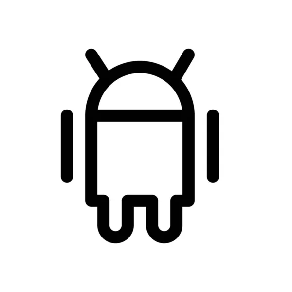 Android logo simge — Stok Vektör