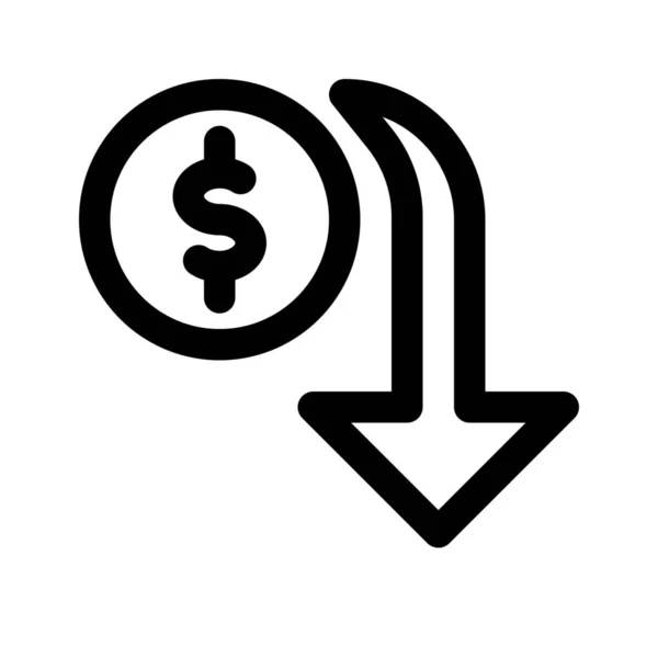 Pengar värde ikonen — Stock vektor