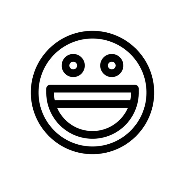 Icono sonriente feliz — Vector de stock